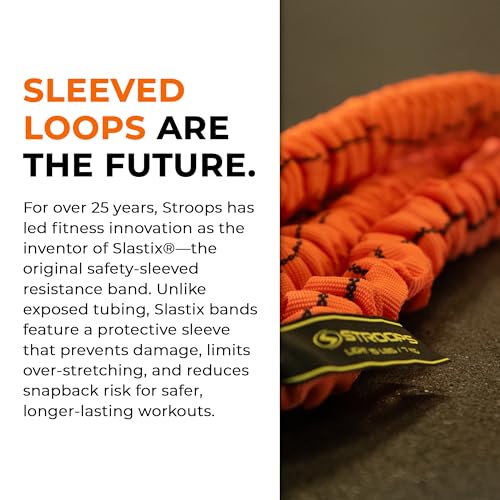Deluxe Loop Slastix Resistance Bands for Professional Athletes and Beginners | Superior Exercise Bands for Strength Training, Full Body Workouts, and Home Gym Fitness