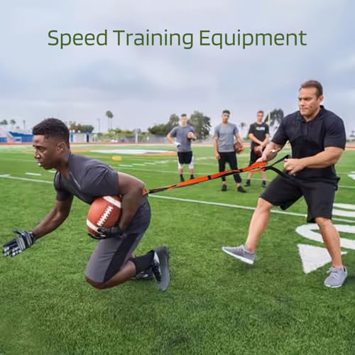 Speed Training Kit, Overload Running Resistance Harness & Resistance Band, Agility Training Equipment for Football, Strength Training Band for Youth, Adult, Athletes