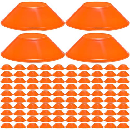 100 Pcs Mini Soccer Cones for Sport Agility Disc Cones Soccer Training for Agility Drills Sports Football