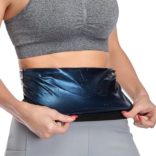 Sauna Belt for Women Weight Loss, Lower Belly Fat Sauna Waist Trainer, Stomach Sweat Band