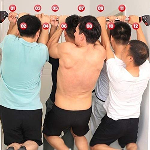 AGYH Corridor Horizontal Bar, Non-Slip Doorway Chin Up Bar, 130-175cm Adjustable No Screws Strength Training, Load 400KG