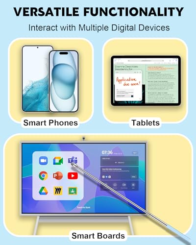 Telescoping Poiner Stick for Classroom Teacher Kids Reading, Dumero Retractable Stylus Pointer for Touchscreens, Extendable Presentation Pointers, Classroom Must Have Supplies Essentials, Red