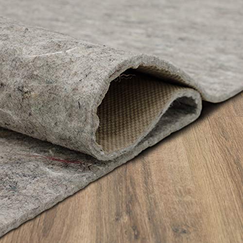 Mohawk Home Non Slip Rug Pad 8' x 10' - 1/4" Thick Felt + Latex Rubber Gripper - Dual Surface Cushion for Hardwood, Carpet, Tile Floors, Made in USA - size: 8' x 10' (Rectangular), style: 1/4 Inch Dual Surface Rug Pad