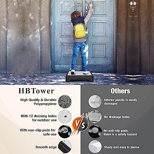 HBTower Mobility Step Stool for Adults & Seniors,Non-Slip Platform - color: Gray