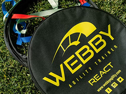 Webby Agility Trainer – Circle Speed and Agility Ladder for High Intensity Reactive Footwork Drills and Skills – A Circular Piece of Reaction Training Equipment That Changes The Way You Move - style: React