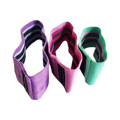 3PCS Resistance Bands, 3 Levels Cloth Booty Loop Bands, Thick Workout Squat Bands for Home Fitness Gym Yoga