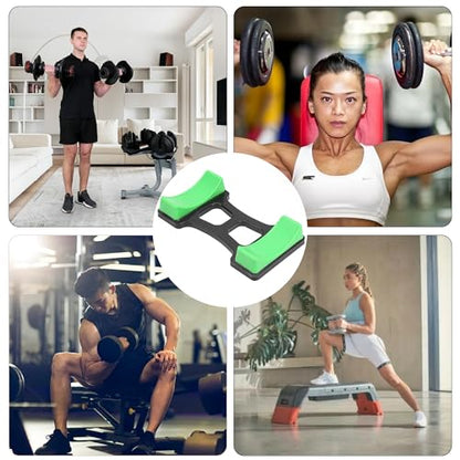 OUKENS Dumbbell Bracket Mat, 1 Pair 7.6x3.9 inches Holds up to 60kg ABS Dumbbell Storage Frame Stand Holder, Prevents Rolling & Scratches, Floor Protection Mat for Home Gym