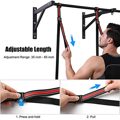 Pull Up Assistance Bands with Fabric Feet/Knee Rest, Heavy Duty Pull Up Resistance Bands, Pull up Assist Bands Pull-up Exercise Band for Chin-up Workout, Body Stretching - style: Two feet 300lbs