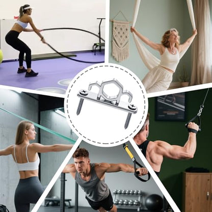 Resistance Band Wall Anchors Heavy Duty Wall Mount Workout Anchors for Exercise Bands, Space-Saving Home Gym Workouts, Strength Training, Durable Steel Construction