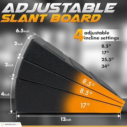 3-Piece Slant Board Calf Stretcher Set, EPP Foam Squat Wedge for Calf Stretching, Foot Stretcher & Ankle Mobility Board with Anti-Slip Base for Home Training
