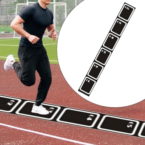 Agility Ladder Mat Speed Training Equipment Agility Training Ladder Mat Improve Speed Strength Coordination Power Skill Footwork Trainer Pad Wear - size: 250cmx34cm