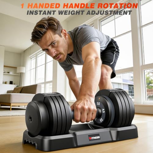 GIKPAL Adjustable Weight Bench - Workout Bench Press for Home Gym - color: Black 5-Gear 55LB Pair