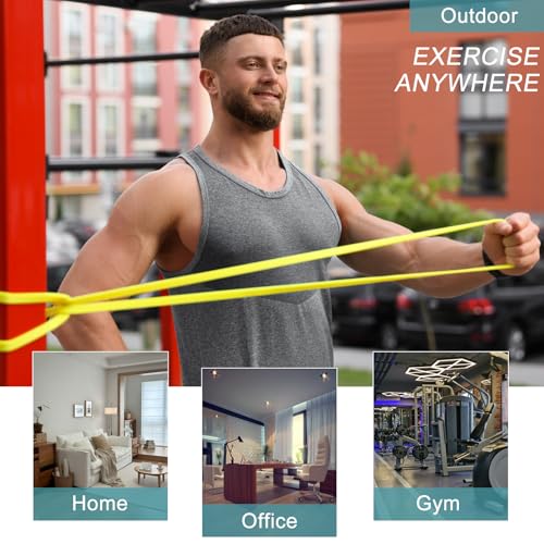 12-Pack Resistance Bands Set - Pull Up Assist, Strength Training & Physical Therapy for Home Gym | Exercise Loop Bands for Men & Women