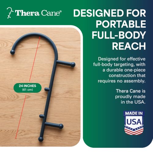 Thera Cane Massager (Blue), Proudly Made in The USA Since 1988 - color: Blue