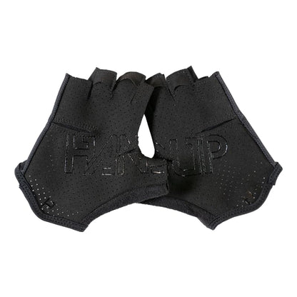 Shorties Half Finger Lightweight Anti-Slip Breathable Mountain Bike MTB Bicycle Enduro Downhill XC Cycling Motocross Unisex Gloves - color: Pure Black, size: Large