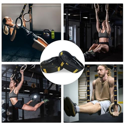 Adjustable Numbered Straps for Gymnastic Rings & Pull Up Handles, 8.2FT Long Each, 1000LBS Weight Capacity, Home Gym DIY Pull Down System Accessories(Only Straps No Rings)