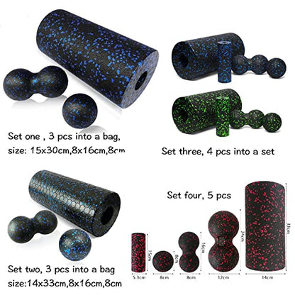 kowaku Round Foam Roller Balance Lightweight Pilates Column Roller for Indoor Sports, Bodybuilding, Workout, 15cmx30cm