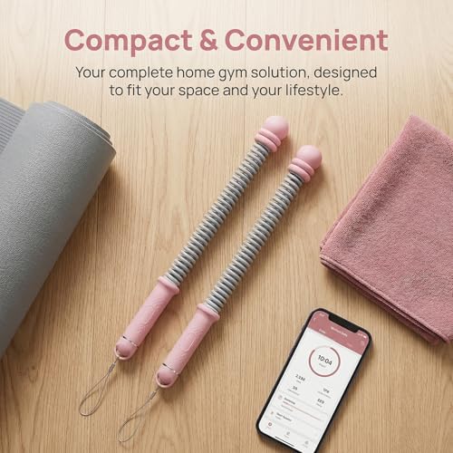 Cordless Battle Ropes with Adjustable Resistance Springs - Compact Weighted Ropeless Battle Rope for Home Gym Exercise & Ultimate Cardio Fitness!Fitness Made Easy!