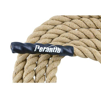 Outdoor Climbing Rope for Fitness and Strength Training, Workout Gym Climbing Rope, 1.5'' in Diameter, Length Available: 8,10, 15, 20, 25, 30,40, 50 Feet…