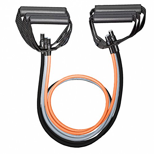 REP Fitness Tube Resistance Bands with Handles – Exercise Bands for Home Fitness Training and Strength Training - style: 3 Pack