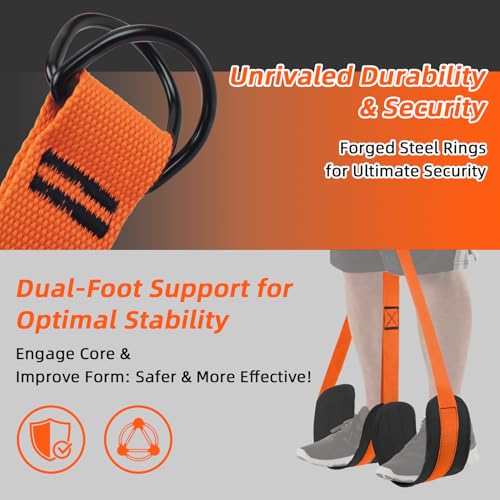 Pull Up Assistance Bands 300lbs, Adjustable Heavy Duty Resistance Band for Pull Up Bar Workout, Pullup Assist Bands with Feet Rest | Home Gym Fitness Exercise Strength Training