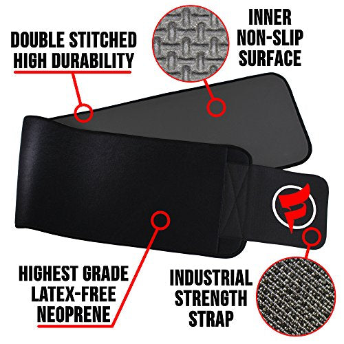 Waist Trimmer Sauna Ab Belt for Women & Men - Waist Trainer Stomach Wrap