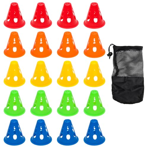 Mini Traffic Cones, Agility Training Cones Plastic Marker Cones, Small Practice Cones