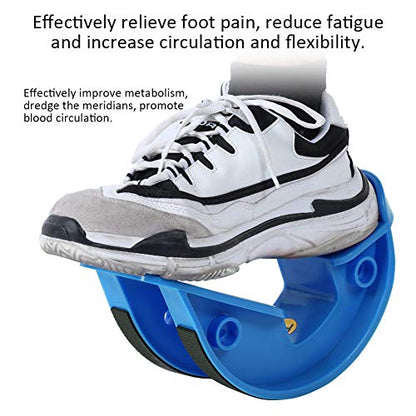Portable Calf Stretcher Foot Rocker, Blue Physical Equipment for Plantar Fasciitis Relief, Home Fitness Stretching Device for Ankle Pain Recovery