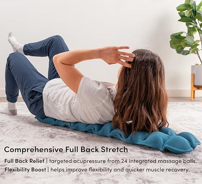 Halo Spine Stretcher for Back Pain Relief, Full Back Decompression, Upper and Lower Back Stretcher, Spine Alignment, and Deep Tissue Acupressure Therapy with 24 Massage Balls