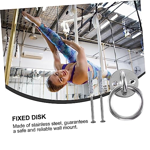 1set Ceiling Anchor Bracket for Suspension Trainer Gymnastic Yoga Swings Sturdy Mounting for Workouts