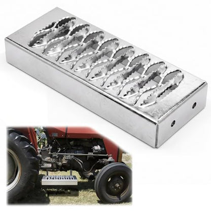 Outus 1 Pcs Truck Step Heavy Duty Aluminum Alloy Bolt On Step for Farm Tractor Trailer Pickup Work Truck, Non Slip Tire Platform 12 x 4.75 in, Industrial Utility Vehicle Ladder