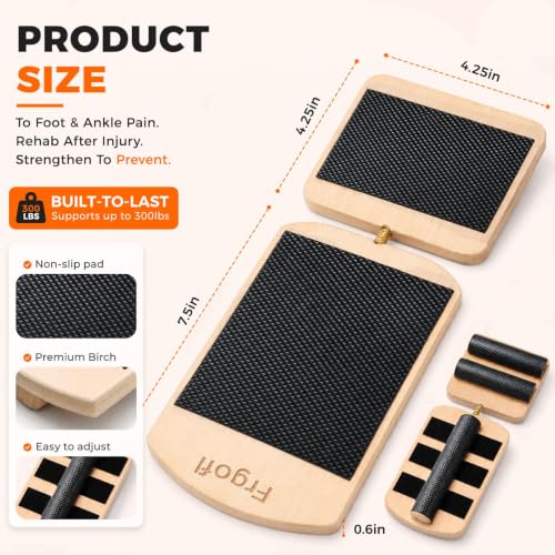 Adjustable Balance Board for Ankle Strengthening & Stability - color: Black
