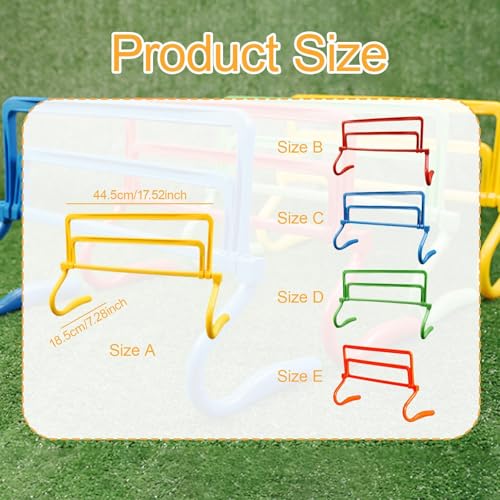 Speed Agility Hurdle Jumping Bar Set Adjustable Height Training Equipment for Obstacle Courses Foot Exercise Basketball Tennis Football - color: yellow
