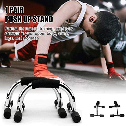 Push Up Bars Strength Training- Home Workout Equipment Pushup Handle with Foam Grip and Non-Slip Sturdy Structure Stands