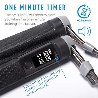 Jump Rope Digital Counter for Indoor/Outdoor Fitness Training Boxing Adjustable Calorie Skipping Rope Workout