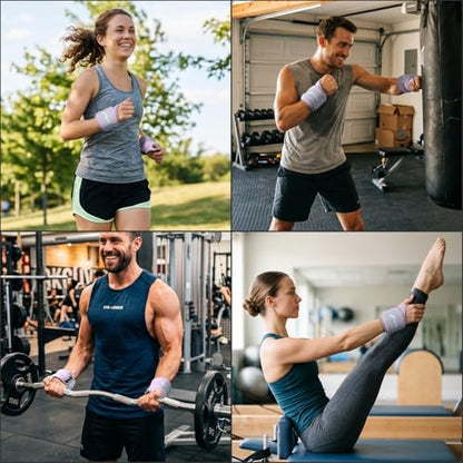 Wrist Weights with Thumb Loops Lock for Women Men 1 Pair 2 3 4 5 6 LBS Arm Weight Ankle Weights Weighted Gloves for Running Walking Jogging Physical Therapy Home Gym Fitness Workout Cardio Exercises
