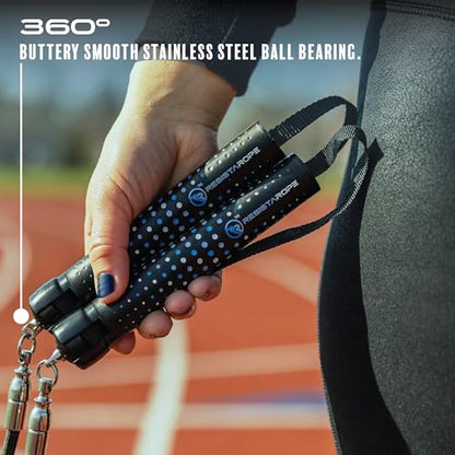 2-in-1 Jump Rope & Resistance Band — Quick-Convert Handles, 30 lbs Resistance, Ball Bearing Speed Rope | Compact Full-Body Training System for Home & Travel
