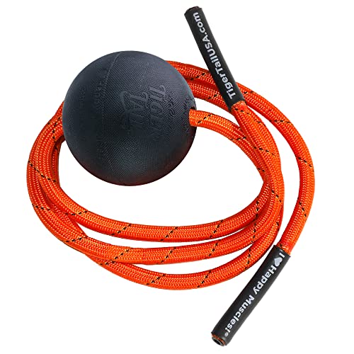 Tiger Tail Tiger Ball 2.6 Foam Roller Ball + 47” Corded Rope – Deep Tissue Massage Ball: Feet, Legs, Neck, Back – Trigger Point Massage Therapy – Relieve Muscle Soreness – Muscle Recovery - style: 2.6 Foam Roller Ball