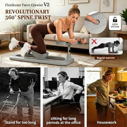 Twist Crawler V2 New Version, Spine Twist and Stretch Trainer, Home Gym