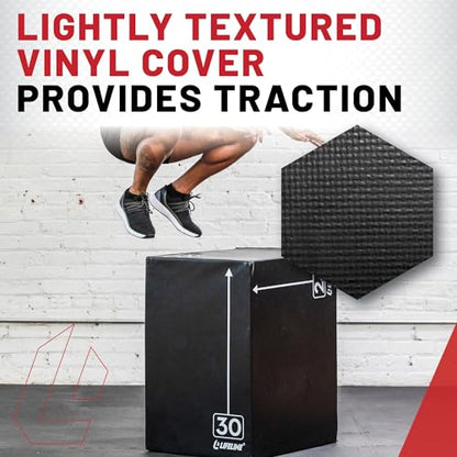 Lifeline Fitness 3-in-1 Foam Plyo Box - Exercise Equipment for Home Gym - Plyometric Jump Box Set for Crossfit, HIIT, Jump Training, Jump Trainer - style: Large