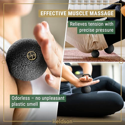 HELDSON® EPP Fascia Massage Balls Set [6cm & 8cm] – Trigger Point Massage Ball for Back, Feet & Neck – Deep Tissue Muscle Release & Myofascial Therapy – Lightweight & Firm