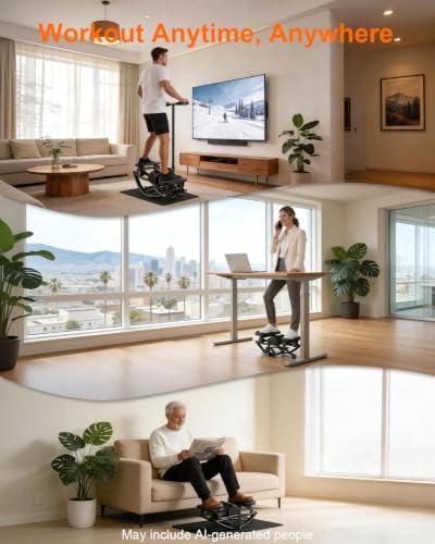 Rock Stepper for Exercise at Home, Rocking Stepper Side to Side - color: Black