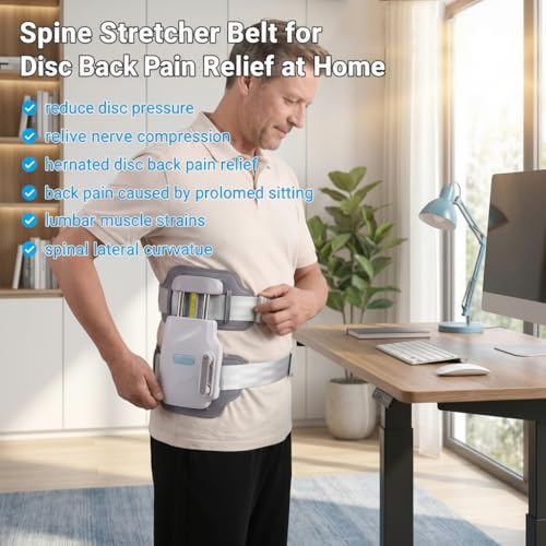 Lumbar Traction Device Decompression Belt Back Stretcher Spinal Decompression Devices Spine Pain Relief Scoliosis Support Belt Brace Scoliosis Treat Support Back Problems