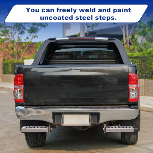 Outus 1 Pcs Truck Step Heavy Duty Aluminum Alloy Bolt On Step for Farm Tractor Trailer Pickup Work Truck, Non Slip Tire Platform 12 x 4.75 in, Industrial Utility Vehicle Ladder