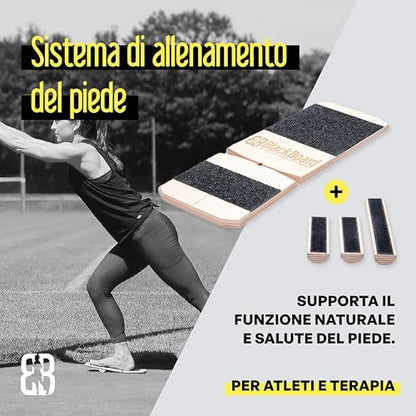 BlackBoard® Foot Trainer incl. Workshop & Training Center | Effective foot strengthening and stabilization | Leg axis training for joint pain prevention | Balance- and Stabilization trainer