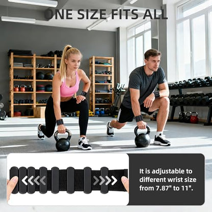 Wrist Ankle Weights for Women Men Workouts, 2lbs per Pair - color: Black