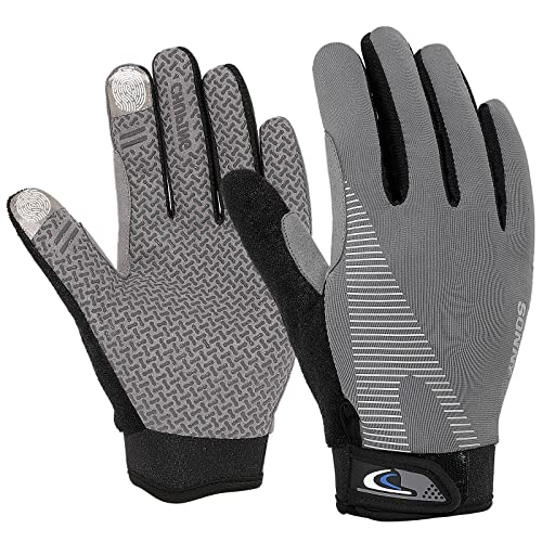 Workout Gloves for Men Women, Breathable Weightlifting Glove, Comfortable Gym Gloves for Exercise, Training, Pull ups - color: Grey, size: Medium