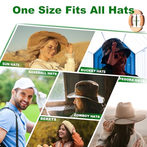 4 Way Hat Stretcher, Hat Stretcher for Fitted Hats, Heavy Duty Hats Shaper Extender w. Lever Wrench for Men All Kind of Caps - color: Green Upgraded_4way
