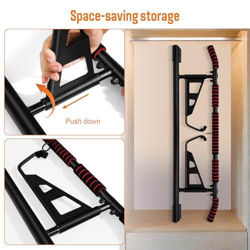 Multi-Functional Pull Up Bar for Home Gym, Multi-Grip Strength Training Fitness Chin Up Bar, 250 lbs Capacity