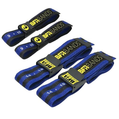Occlusion Bands, 4 Pack Blood Flow Restriction Bands for Men & Women, Booty Training Straps for Buttock Building, Glutes, HIPS & Legs to Increase Muscle Mass, Fitness Resistance Bands